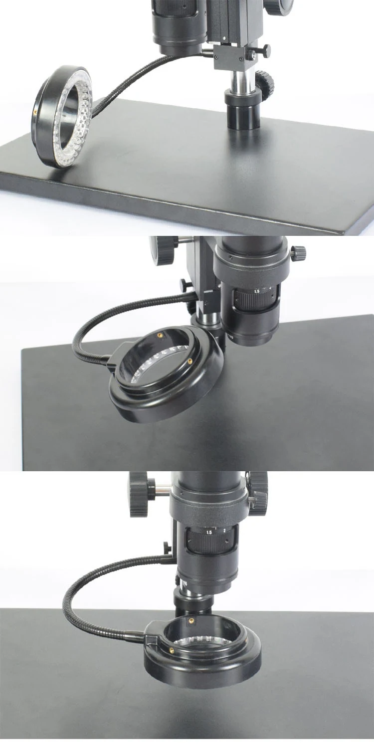 60pcs Stereo Microscope LED Light WD 40-160mm AM-60-Holder