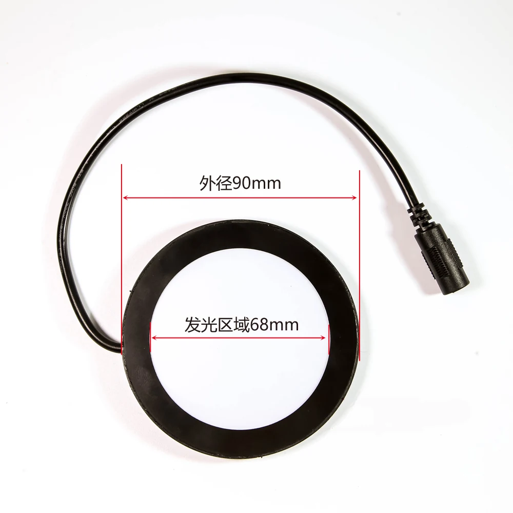 90mm 42pcs Bottom LED Light Source Stereo Microscope AM-42-90