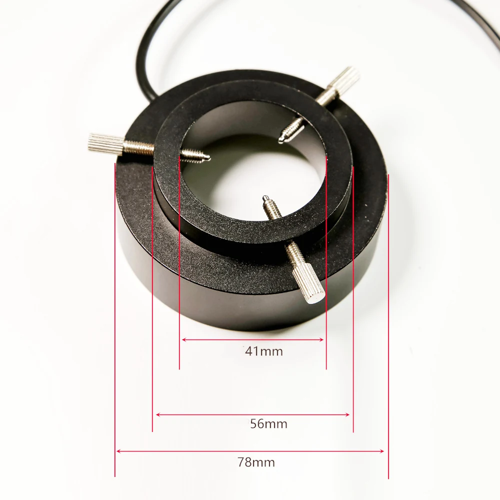 108pcs 41mm LED Ring Light Stereo Microscope AM-108-41