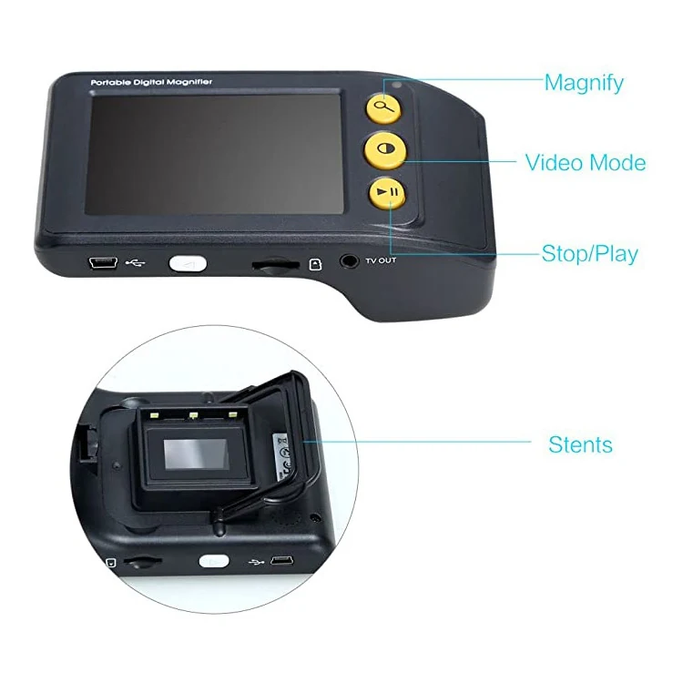 3.5 Inch Digital Electronic Magnifier Portable Video Aids Elderly Reading
