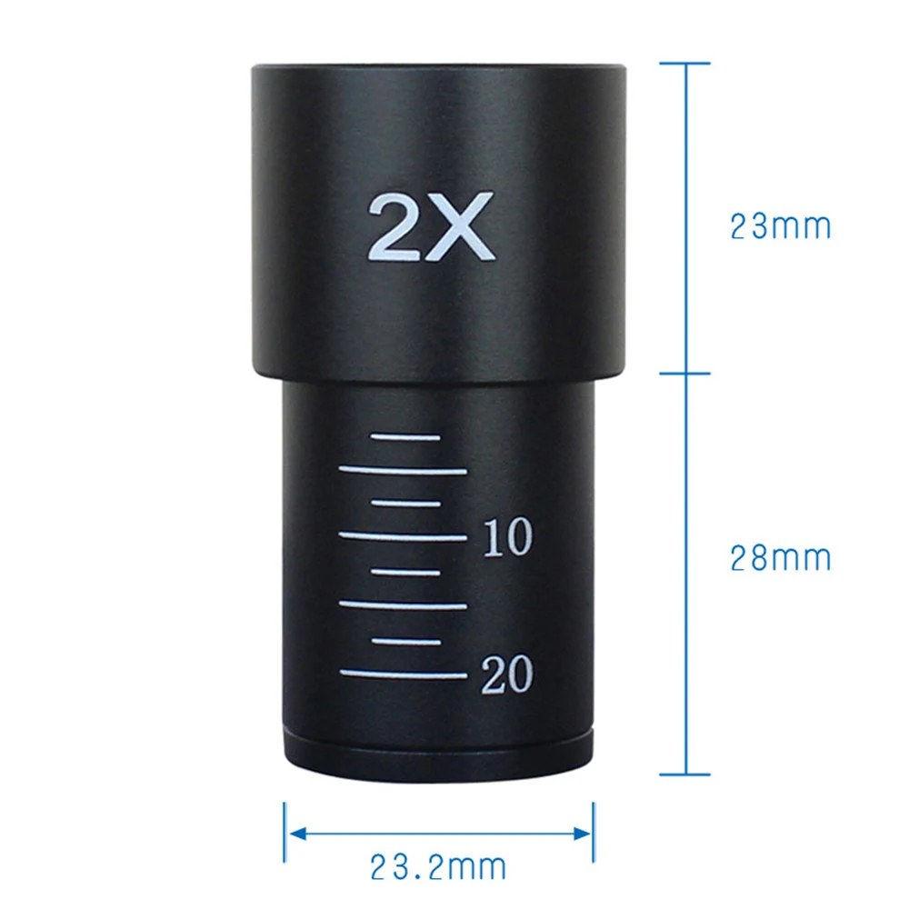2X Biological Microscope Eyepiece Achromatic Diameter 23.2mm