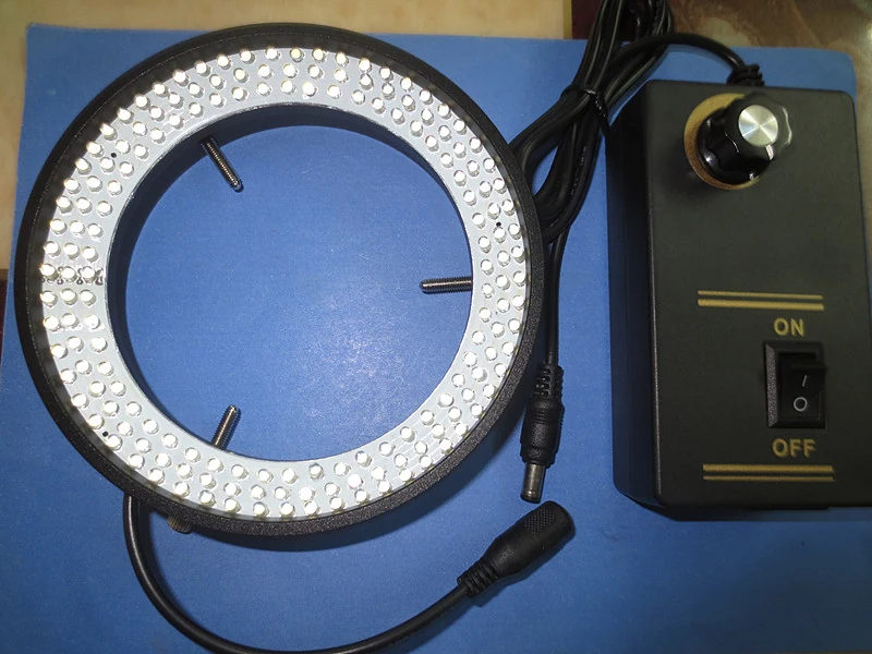 90-100mm 168pcs Stereo Microscope LED Light AM-168-90