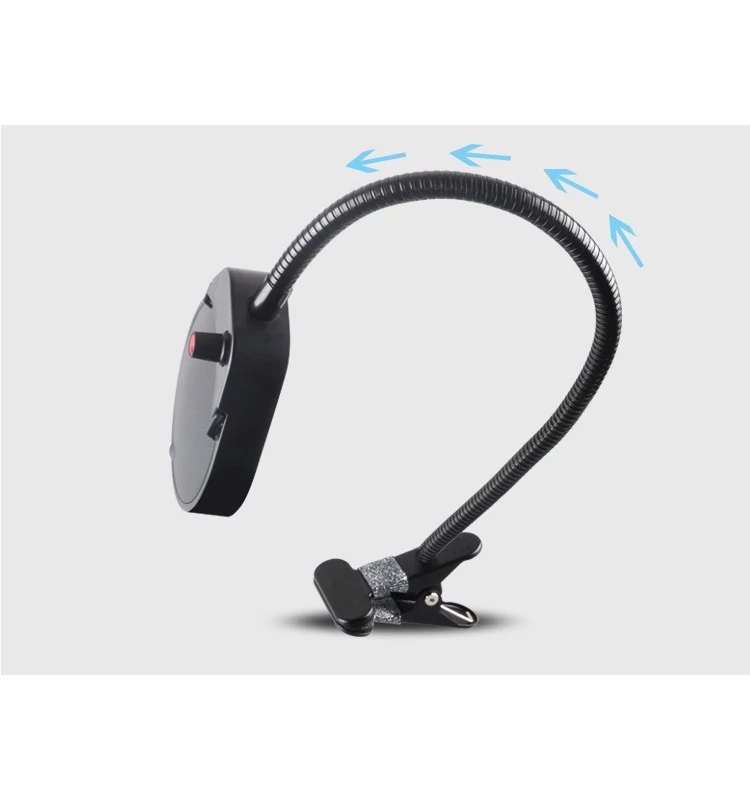 AM-5S 3X10X USB Magnifying Glass Lamp Magnifier LED Light