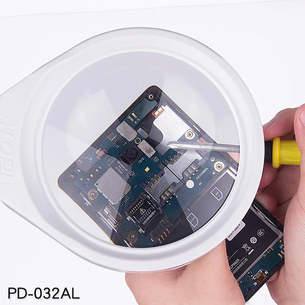 AM-32A 3X 5X 8X 10X 20X Illuminating Magnifying Glass Soldering Lamp
