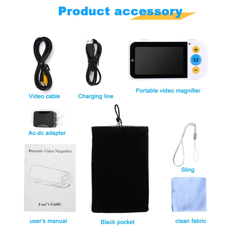 4.3 Inch 2x-32x LCD Electronic Vision Aid HD Color Video Magnifier