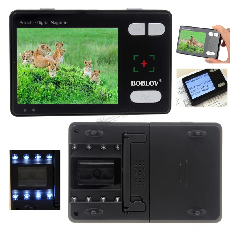3.5” LCD Magnifiers Screen 2X-24X Reading Aid Electronic Video