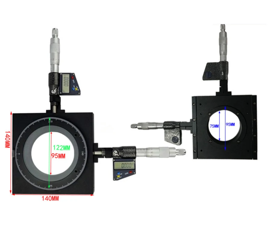 95mm Digital Right-hand Measurement XY Microscope Mobile Stage