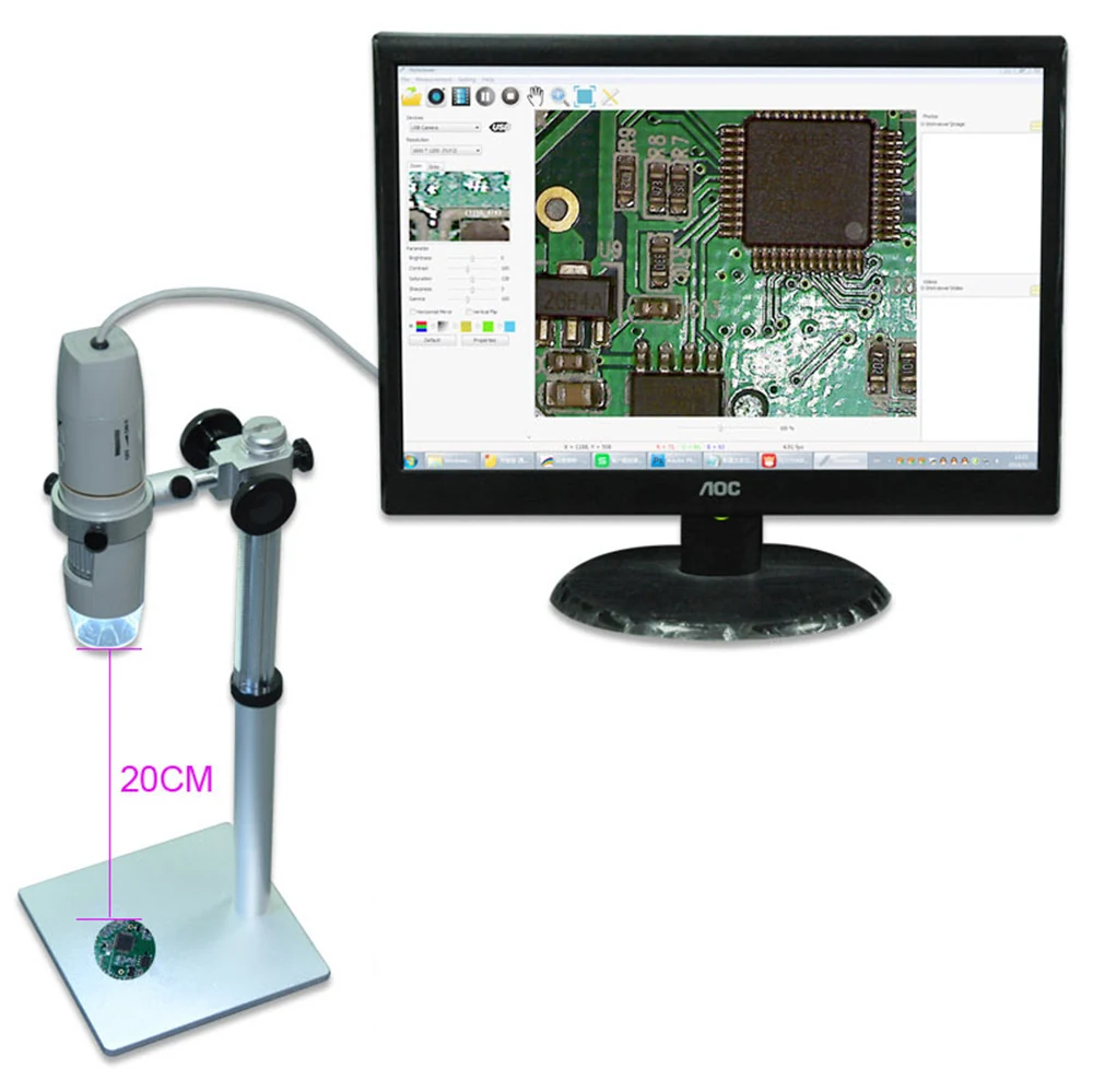 HT-60L USB+OTG Digital Microscope for Skin and Hair Analysis