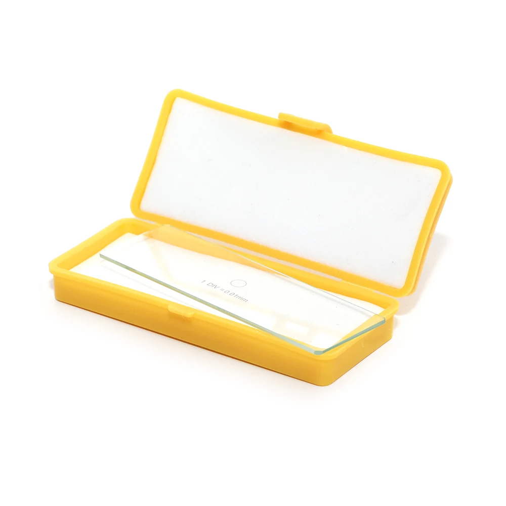 0.01mm Microscope Stage Micrometer Calibration Slide Calibration Ruler