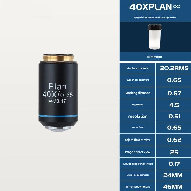 195 Plan Infinity Objective Black for Olympus Microscope