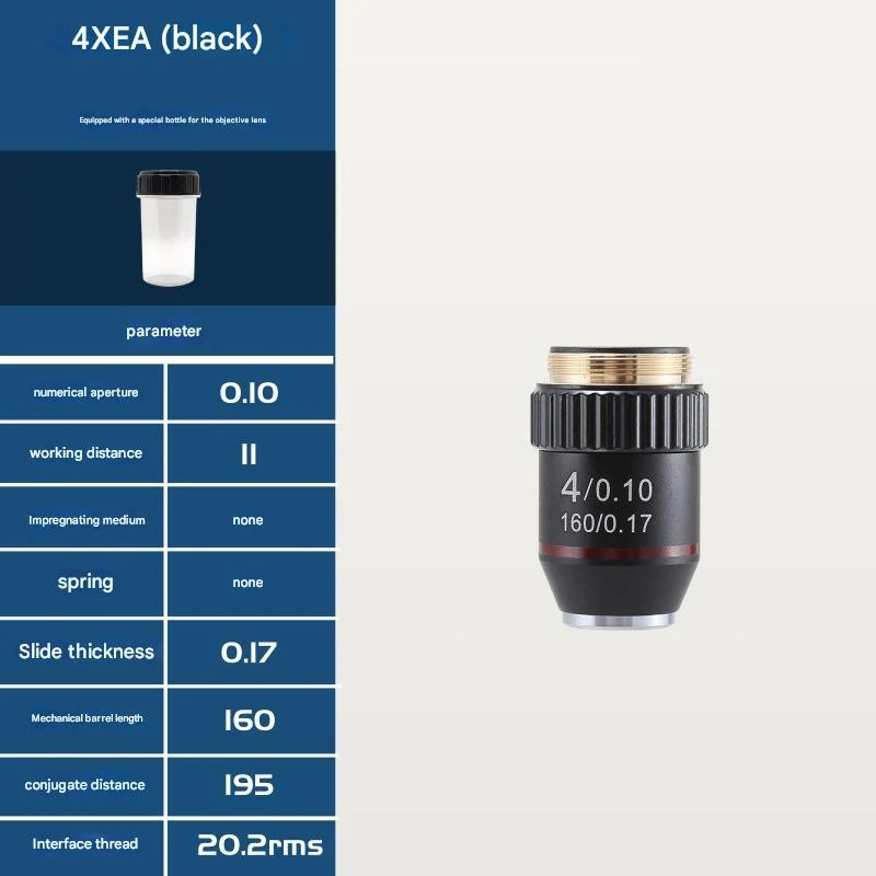 195 Achromatic Microscope Objective Lens RMS 20.2mm
