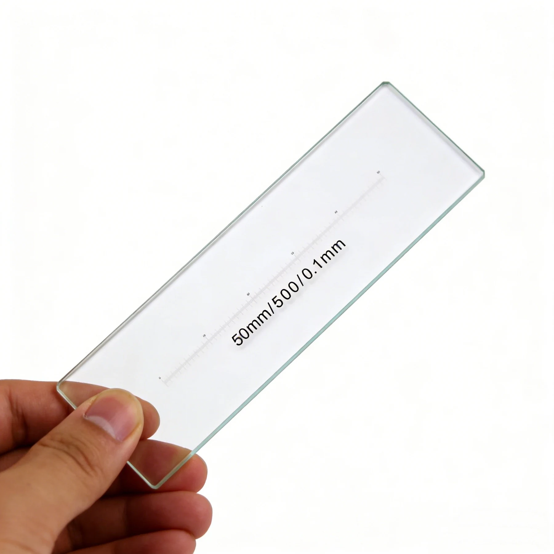 Microscope Calibration Slide 50mm 0.1mm DIV Glass Stage Micrometer