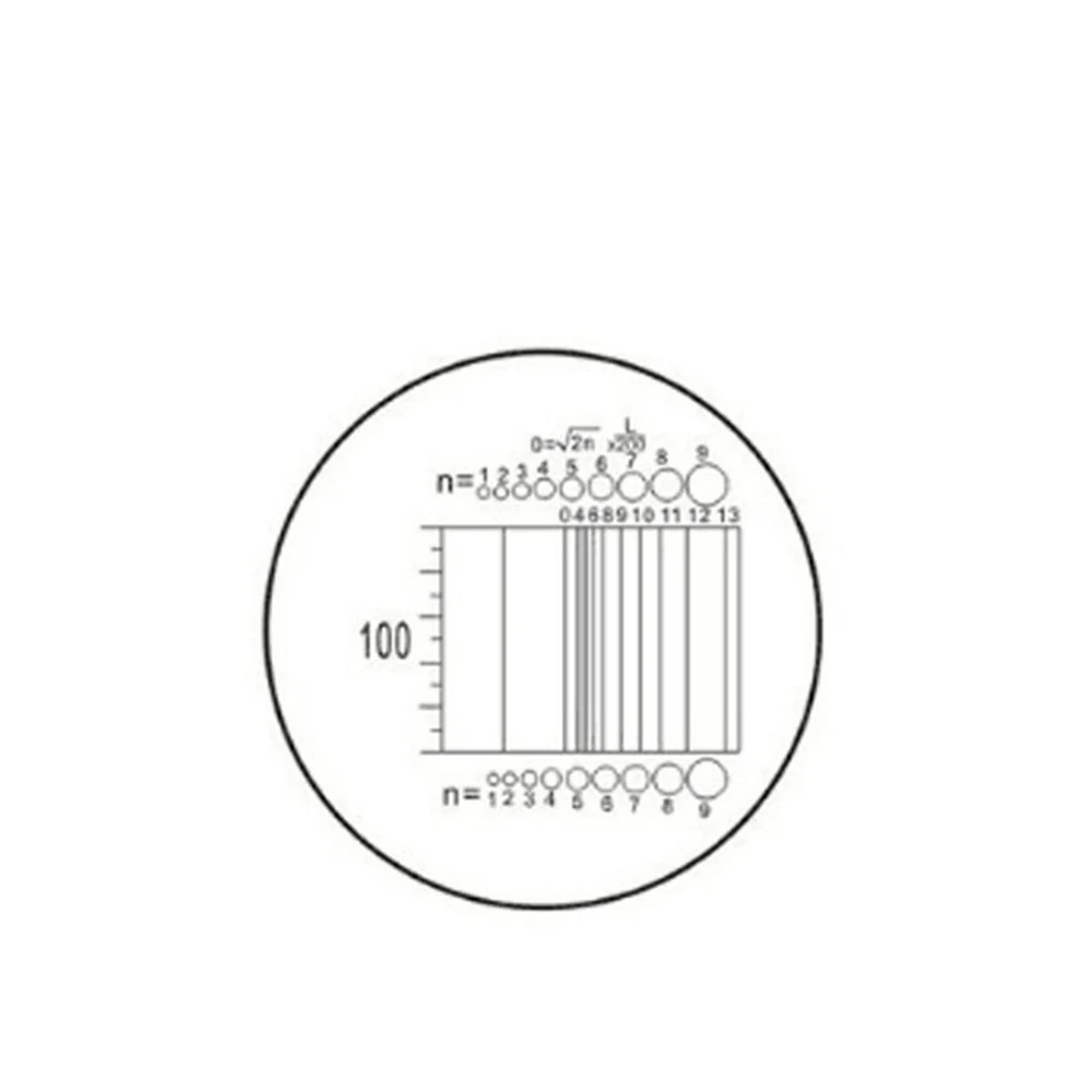C4 DIV0.05MM Ocular Graticule Microscope Ruler Reticle