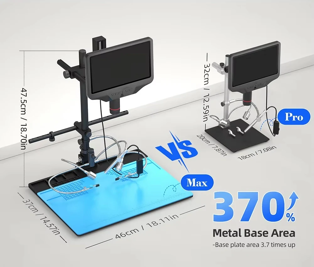 AD409Max-ES 10.1” HDMI Digital Microscope for PCB SMD Soldering