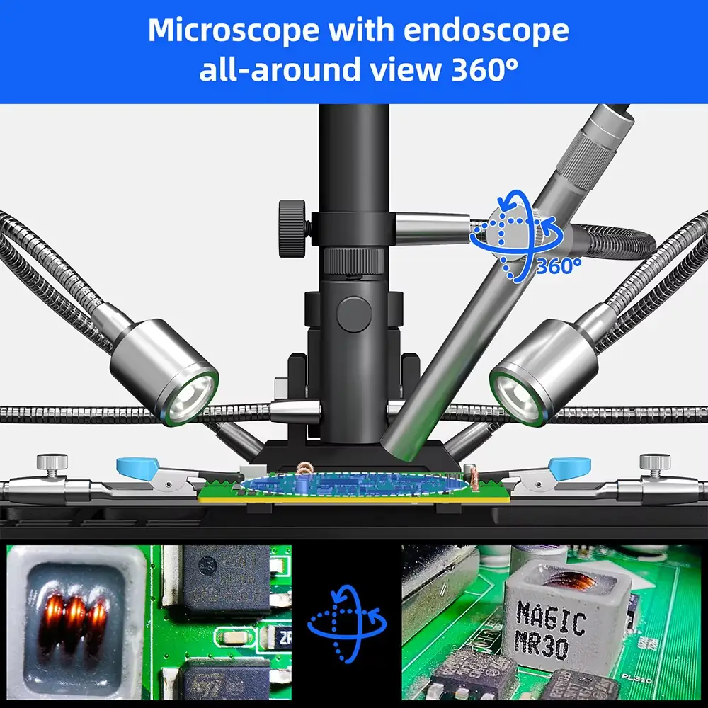AD409Max-ES 10.1” HDMI Digital Microscope for PCB SMD Soldering