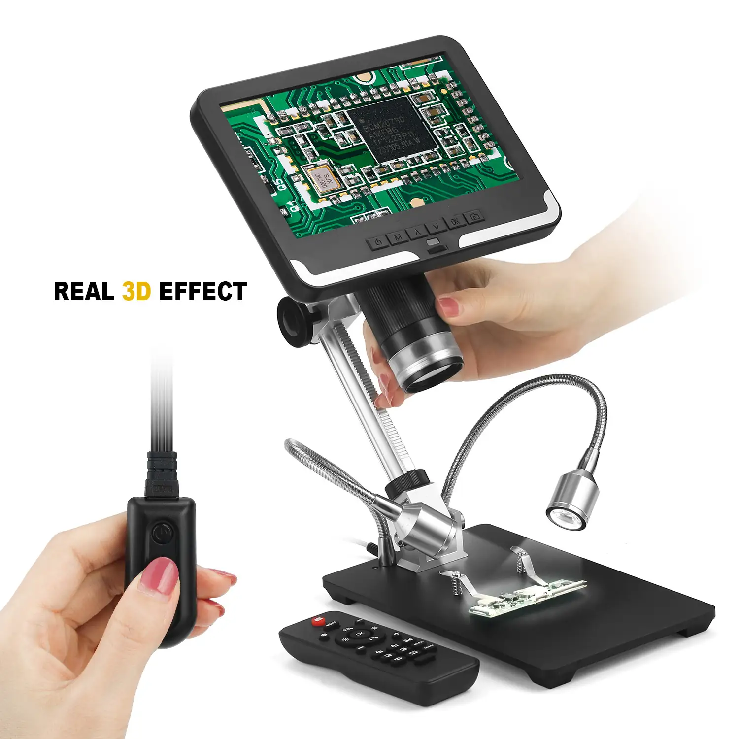 MD206 7” LCD Display Digital Microscope Electronic DIY Soldering
