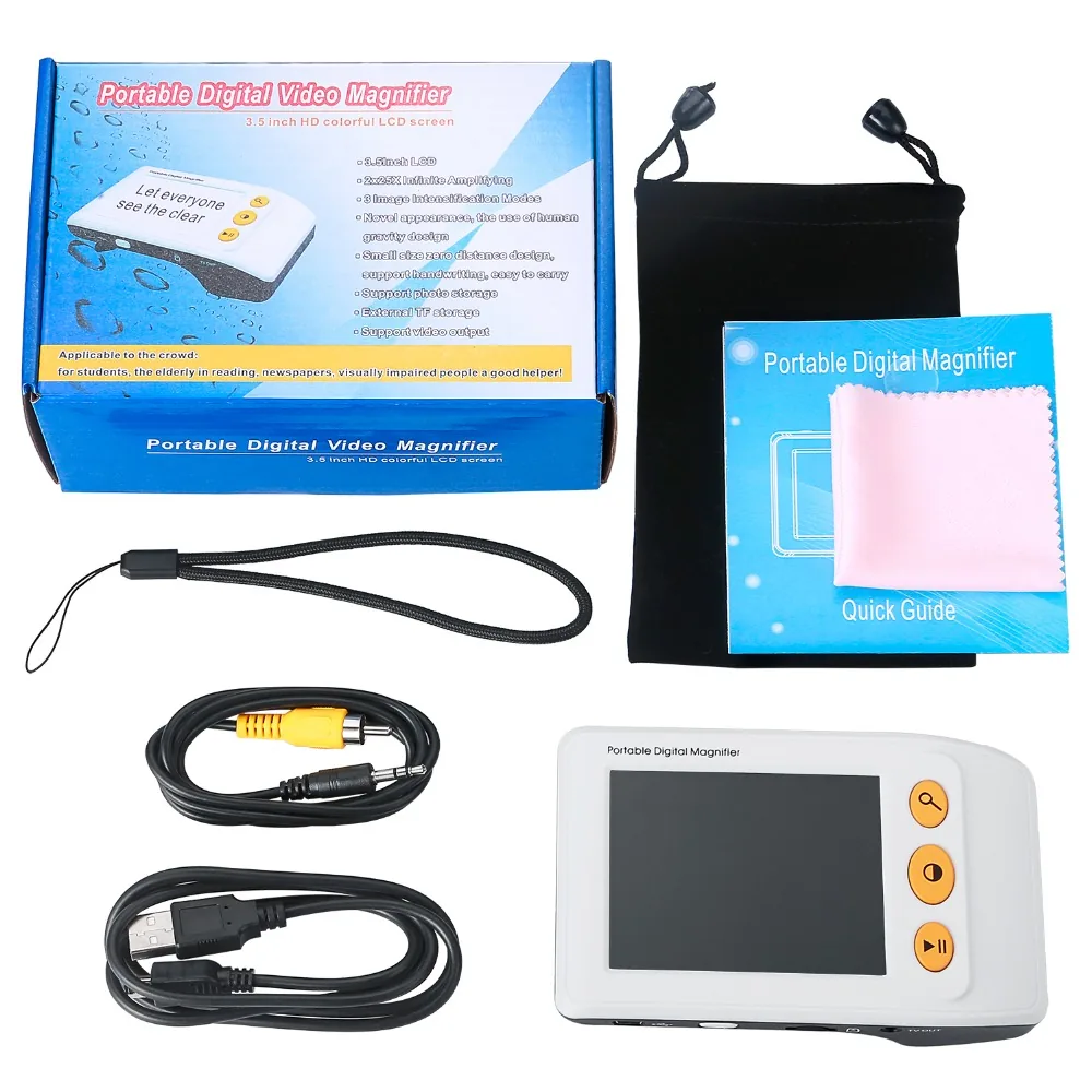 3.5 Inch Digital Electronic Magnifier Portable Video Aids Elderly Reading