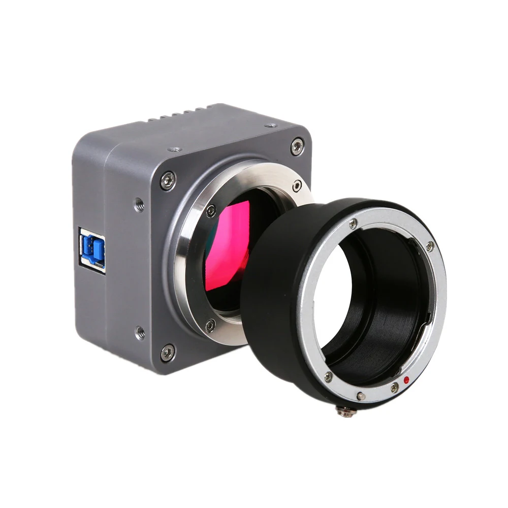 BigEye M42 and M42 to C or F Mount USB3.0 CMOS Microscope Camera