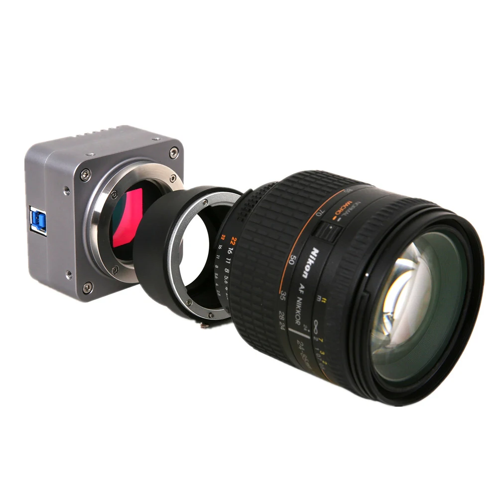 BigEye M42 and M42 to C or F Mount USB3.0 CMOS Microscope Camera