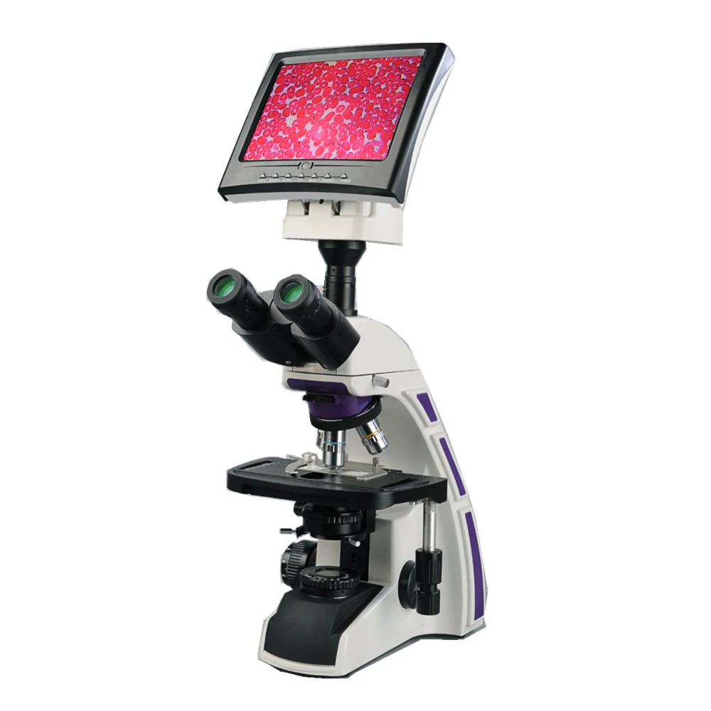 LCD600 Digital LCD Biological Microscope for Lab School Teaching