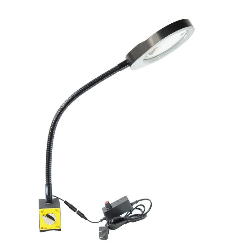 AM-32B 8X,10X,10X20X Magnifying Glass Lamp With Magnetic Base