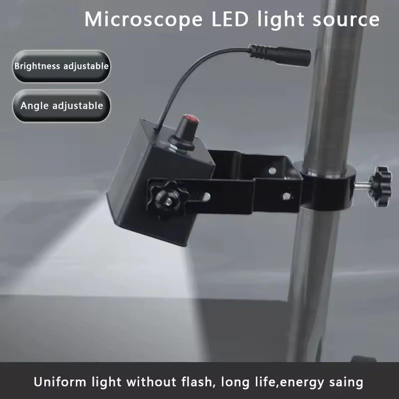 Adjustable 61 LED Microscope Side Light 25/32mm Square Lamp