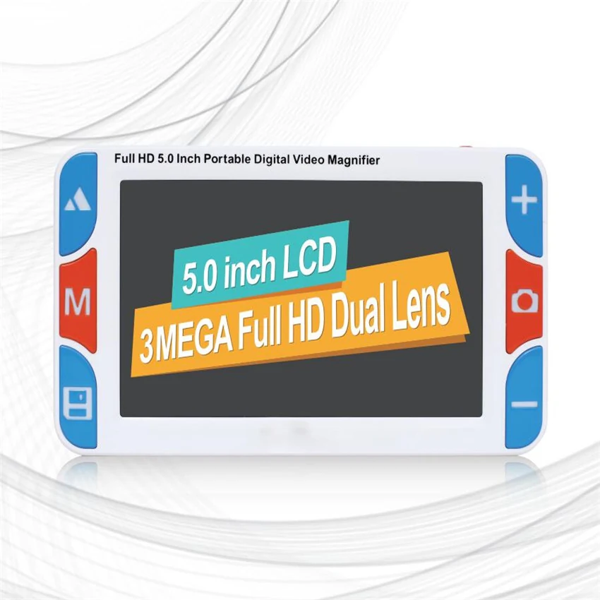 Portable 5″ 3X-48X LCD Video Digital Magnifier Reading Newspaper Aid