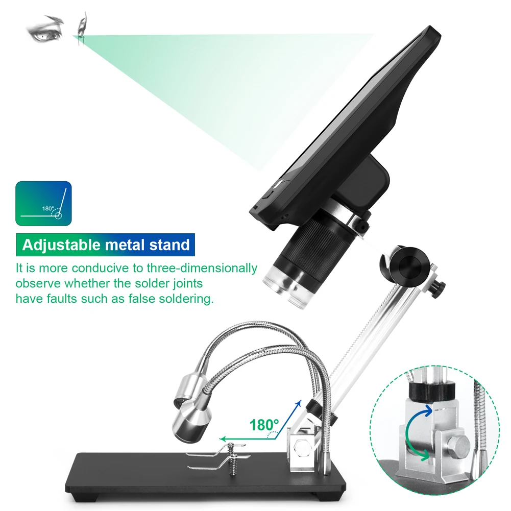 MD208 8.5” LCD Display Digital Microscope for Soldering Repairing