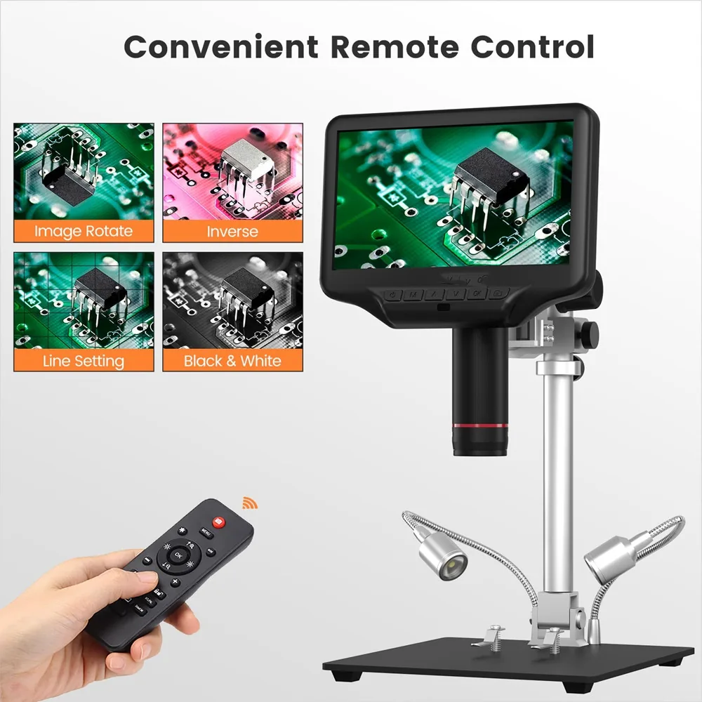 MD407Pro 4M 270X 7” USB HDMI Digital Microscope