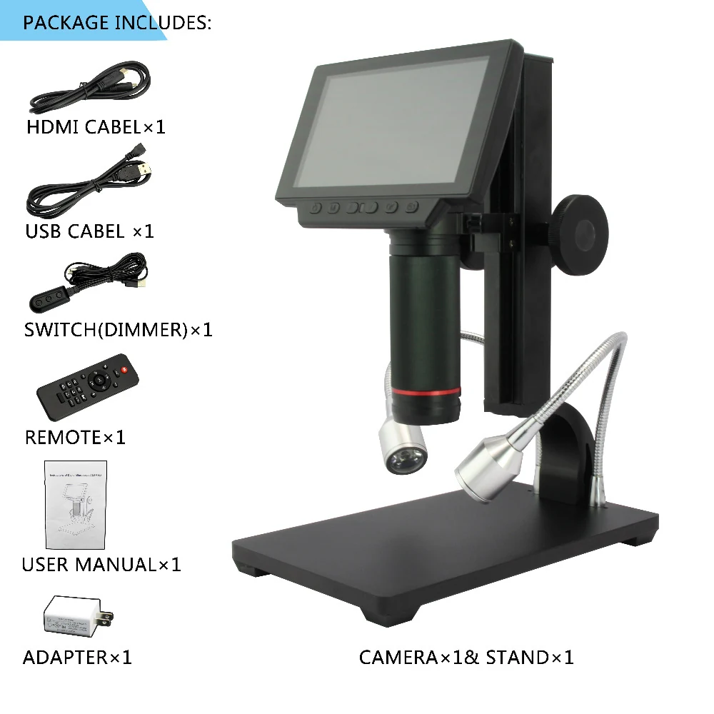 ADSM302 3M1080P HDMI/AV Digital Microscope for Windows