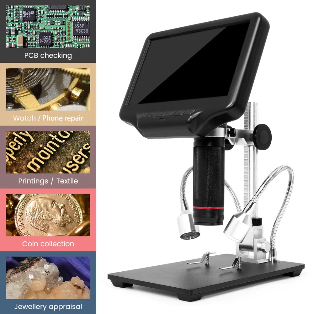 MD407 4M 270X 7” USB LCD HDMI Digital Repairing Microscope