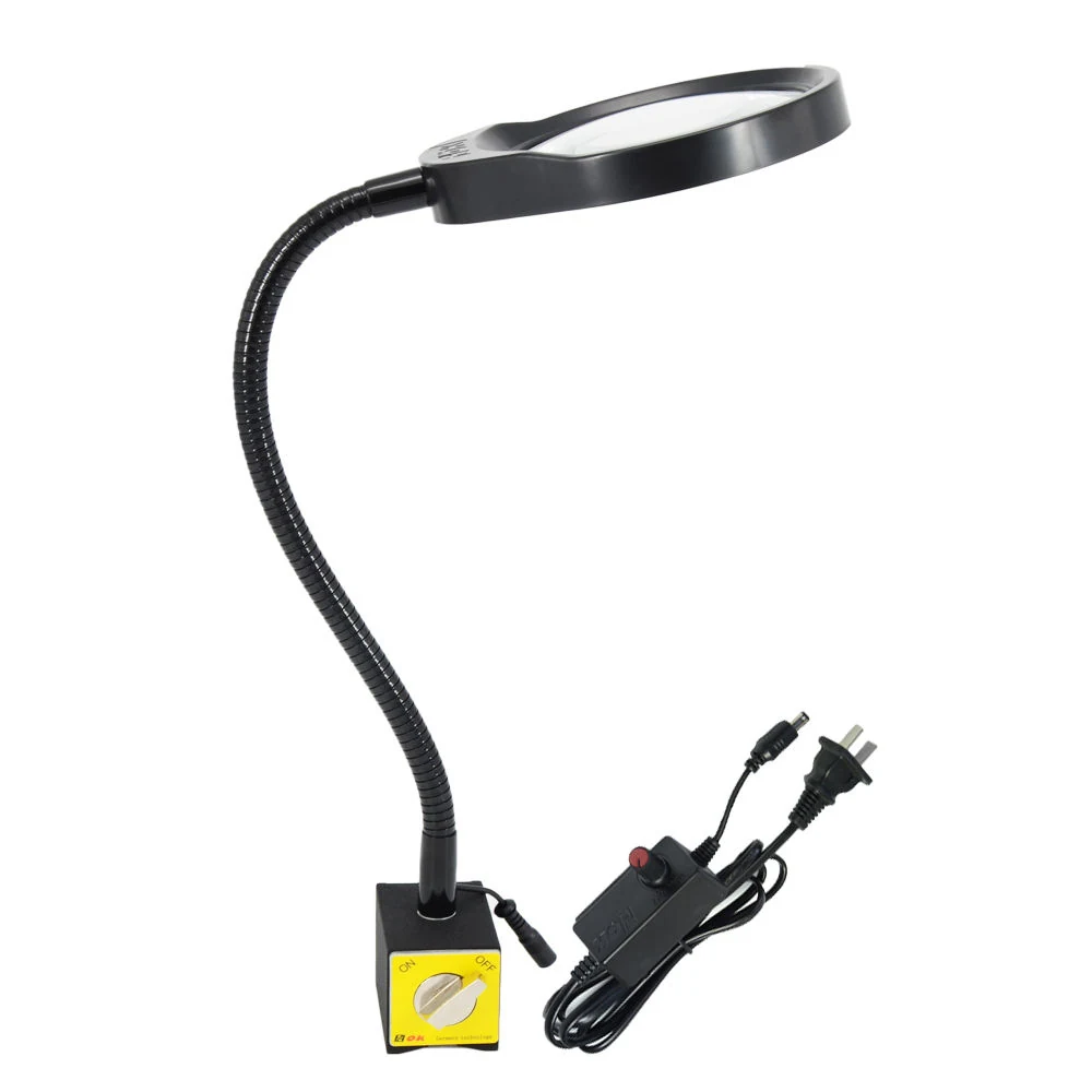 AM-32B 8X,10X,10X20X Magnifying Glass Lamp With Magnetic Base