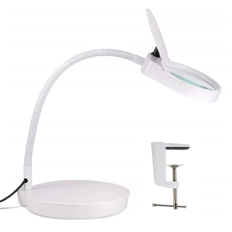 AM-4S 3X10X 5X LED Magnifier Adjustable Magnifying Glass