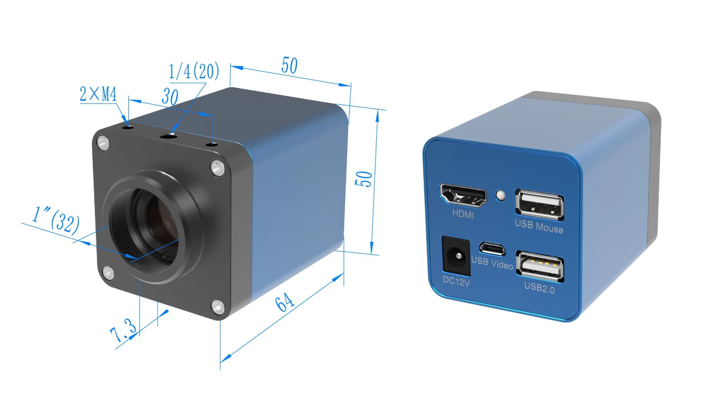 XCAMTOP4K_MINI 4K Microscope Camera Sony IMX678 IMX585 IMX715