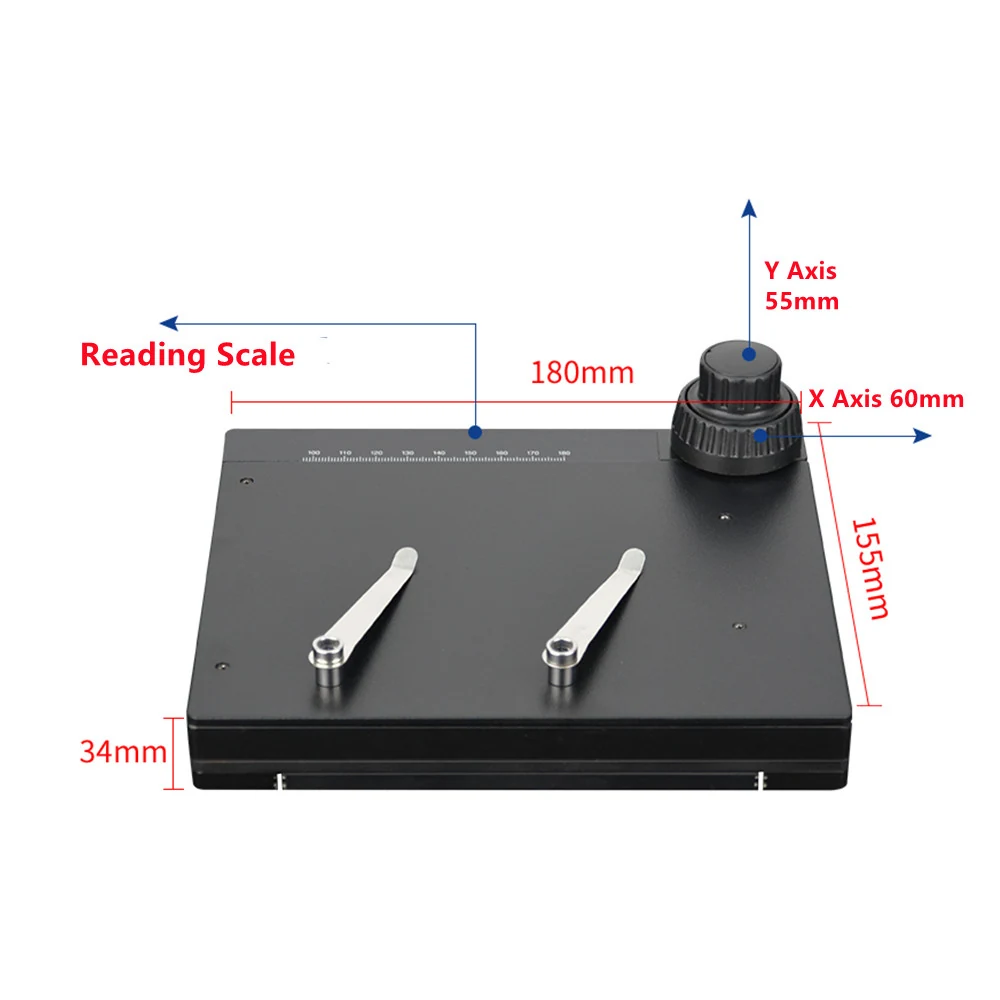 XY Moving Microscope Stage (Metal Platform) 180x155mm